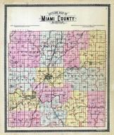 Miami County Outline Map, Miami County 1901